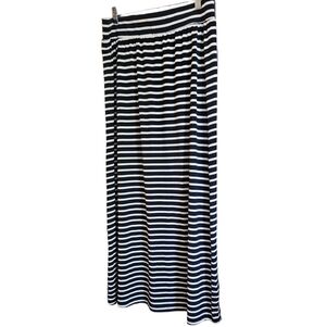 GAP maxi skirt white & blue stripes